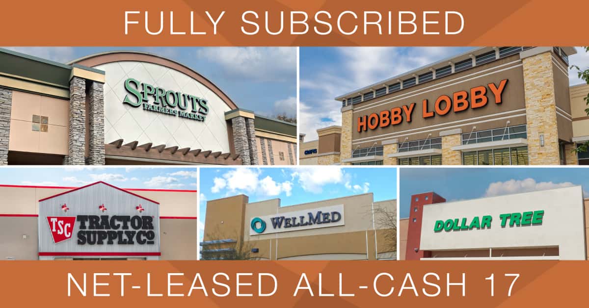 ExchangeRight Announces Full Subscription of $41.9 Million Net-Leased All-Cash 17 DST
