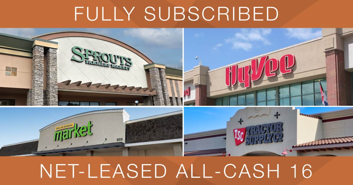 ExchangeRight’s Net-Leased All-Cash 16 DST Fully Subscribed, Providing 1031 Exchange Investors Historically Recession-Resilient Retail
