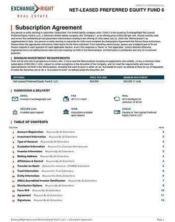 Subscription Agreement